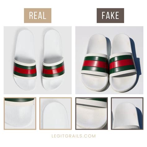 white slides fake gucci|the real gucci slides.